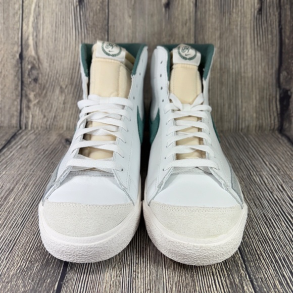 Nike Blazer Mid 77 PRMSummit White/Bicoastal Green/Phantom Mens FN5822-100 - Picture 4 of 8
